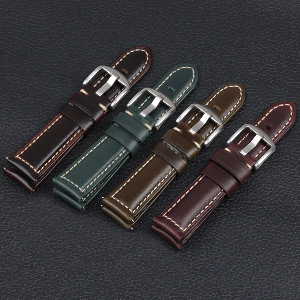 Cinturino In Vera Pelle Per Panerai 20Mm 22Mm 24Mm Cinturino Per Orologio Di Alta Qualità Per Samsung Galaxy Watch 5Pro 45Mm 40Mm 44Mm