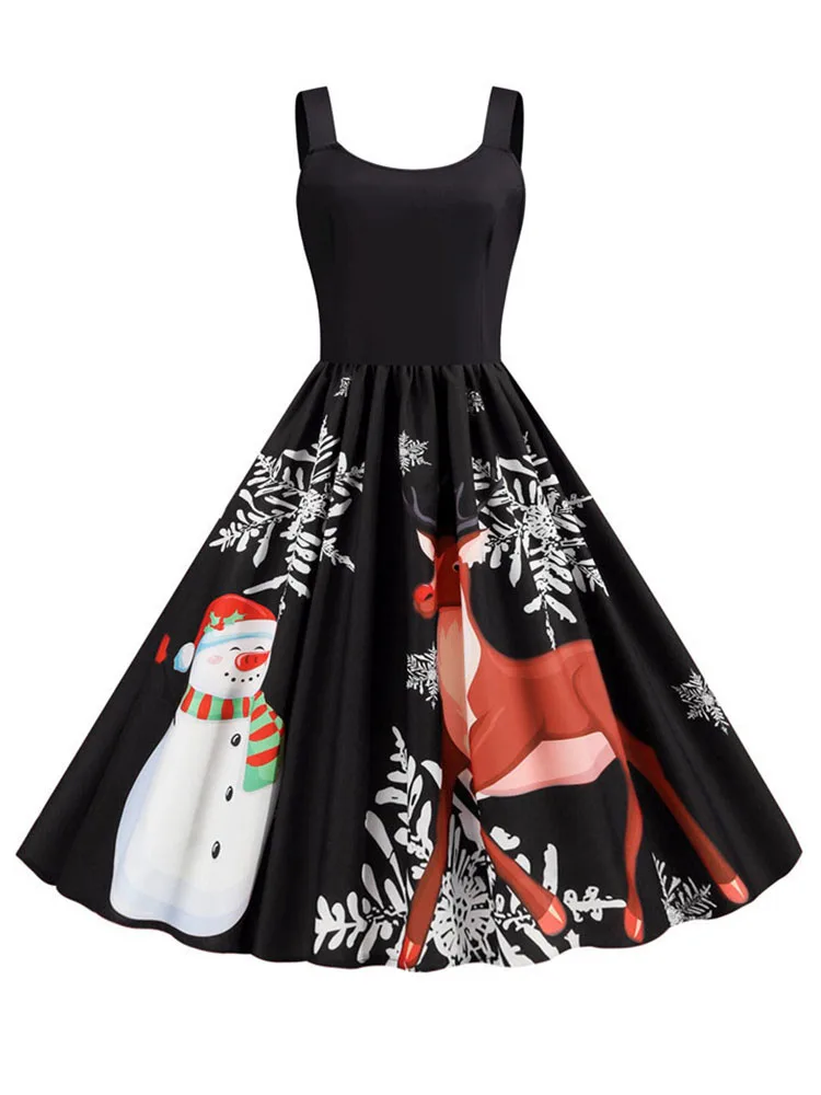 Christmas Party Swing Dress: The Perfect Blend of vintage Charm and Holiday  Sparkle for Every Woman