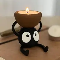 Cute Candlestick Holders Tea Light Candle Holder Briquette 3D Printed Candlestick Stand Candle Holder Small Candle Holder