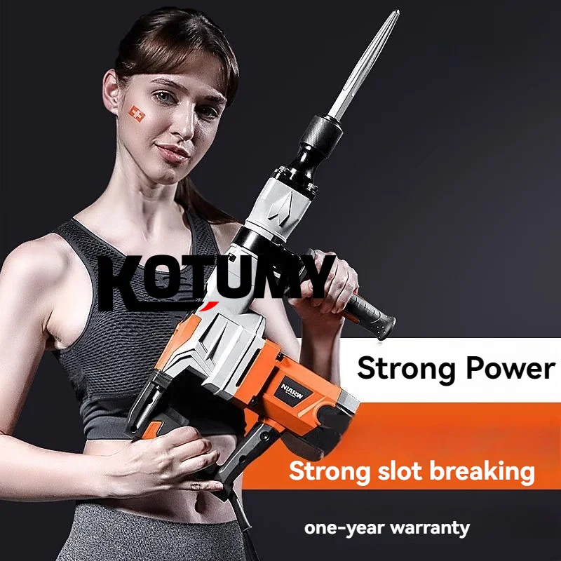 Industrial Grade Electric Hammer Percussion Drill Heavy Wall Demolition Crushing  Wall Insertion Trough Concrete Hammer 4
