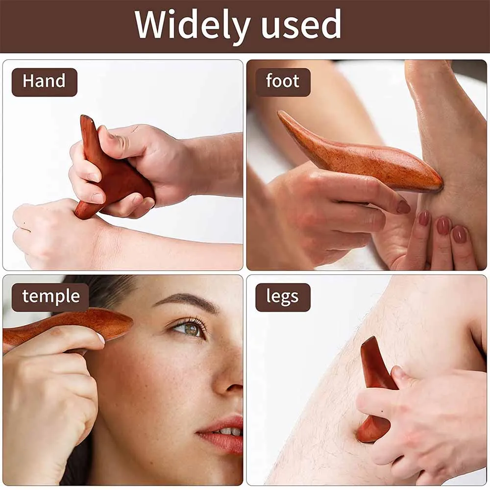 Enhanced Wood Massage and Lymphatic Drainage Gua Sha Tools