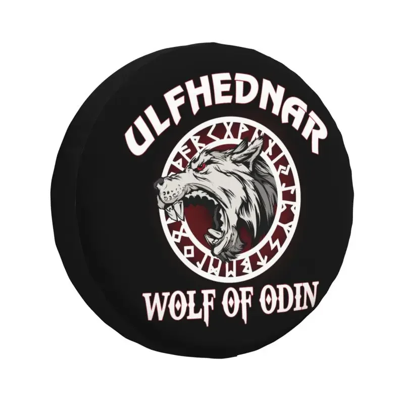 

Custom Norse Wolf God Odin Viking Spare Tire Cover for Prado Pajero Jeep 4WD 4x4 SUV Car Wheel Protectors 14" 15" 16" 17" Inch