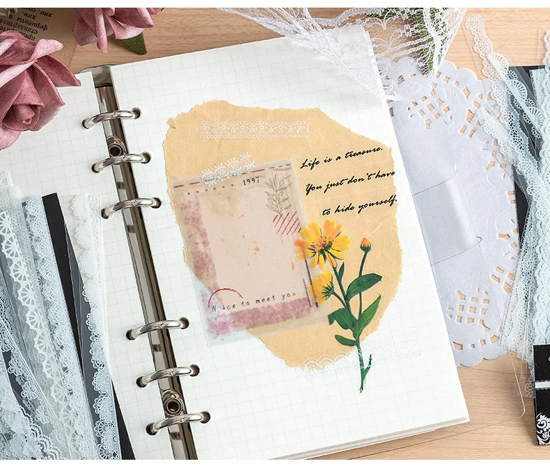 30 teile/paket Haustier Spitze Stil Dekor Aufkleber Collage Junk Journal DIY Scrap booking selbst klebende kreative Handwerk Aufkleber – Detail 13