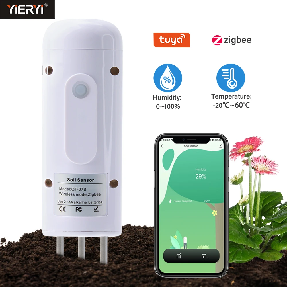 Wigearss Zigbee Bodenmessgerät - Smartes Tool Für Pflanzenpflege Innen