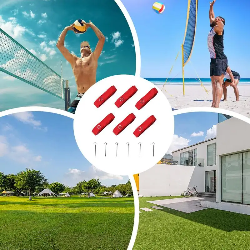  Volleyball Court Lines Portable Sand Volleyball Boundary Cords All-Weather Boundary Cords Portable