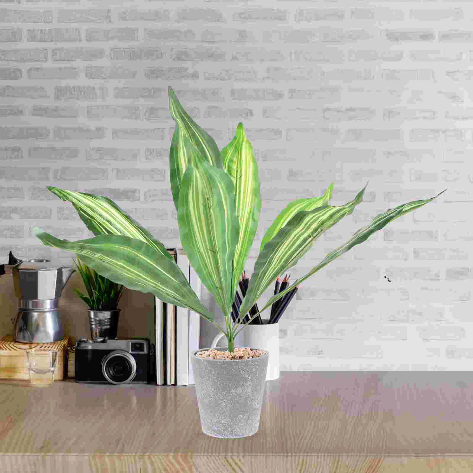 Artificial Snake Plants 35 Inch Fake Sansevieria Tree Faux Desk