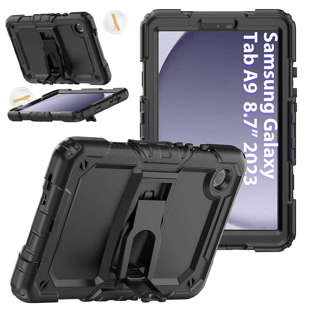 

Tablet Case for Samsung A9 A9 PLUS Cover Stand PC Shockproof Silicone Coque Shell