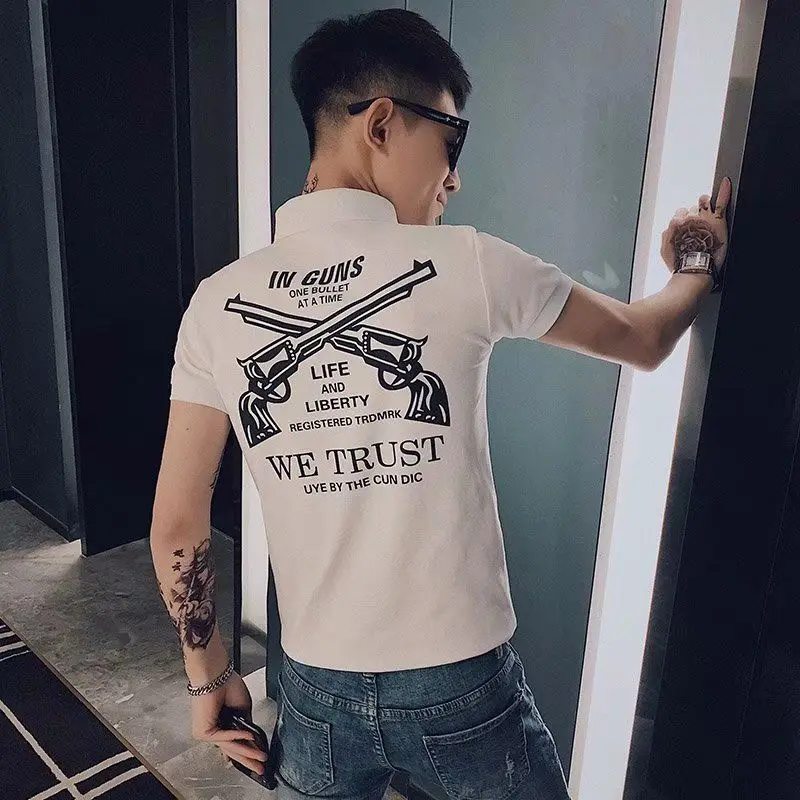 thumbnail image 1 of Camiseta polo de calle para hombre, camisetas con cuello, ropa, top Kpop S, trashy Y2k Rock, acuarela, 5xl, dibujos de hip hop M, 1 of 5