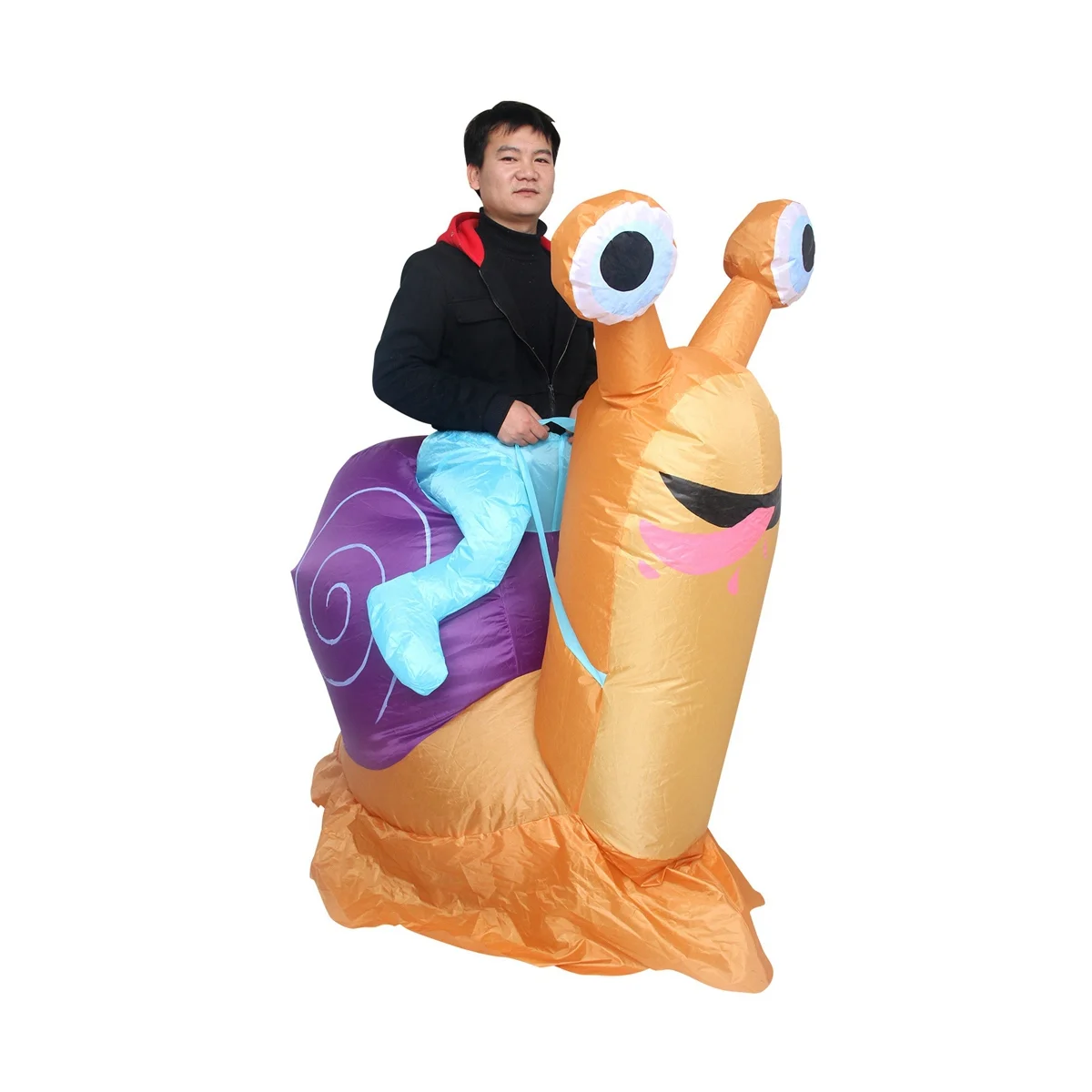 

Simbok Halloween Party Inflatable Costume Cycling Snail Funny Blow Up Suit Party Clothing Fancy Dress for Adult