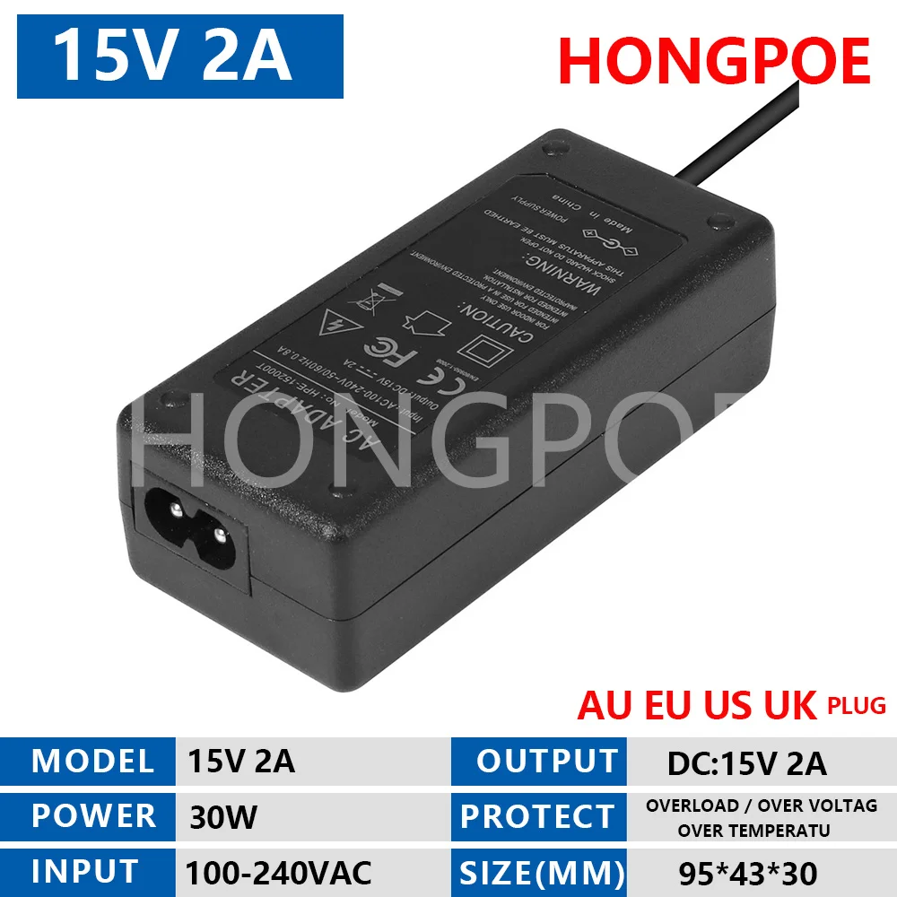 15V 2A  30W
