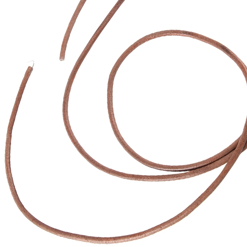 10Pcs Flat Leather Strip Cord Braiding String 0.5Mm Dark Brown Espresso Sewing Machine Belt Parts