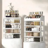 2025new modelDrawer Style Storage Box Transparent Jewelry Skin Care Products Storage Box High-capacity Desktop Clutter Organizer 1