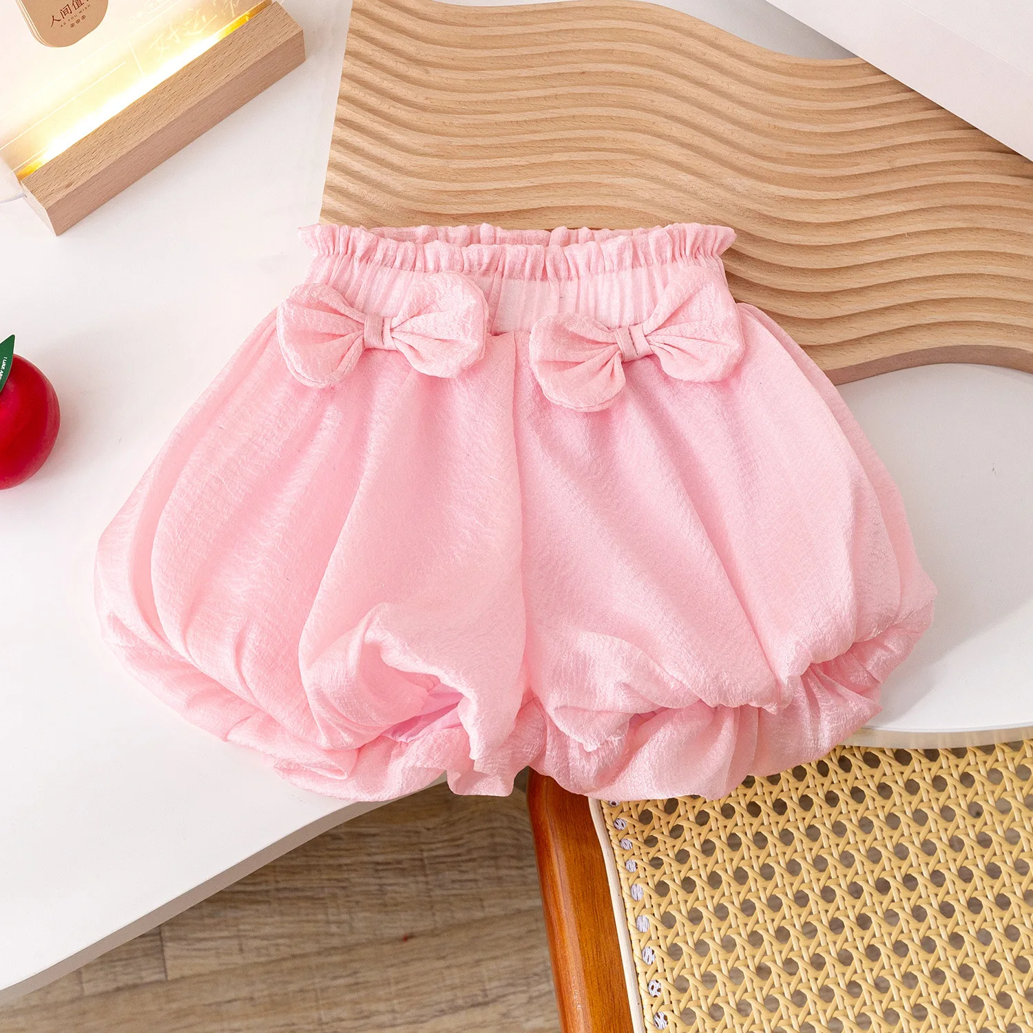 Kids Shorts Bow Bract Shorts For Girls Soild Cute Baby Pants Toddler Summer Clothes children clothing For Girls