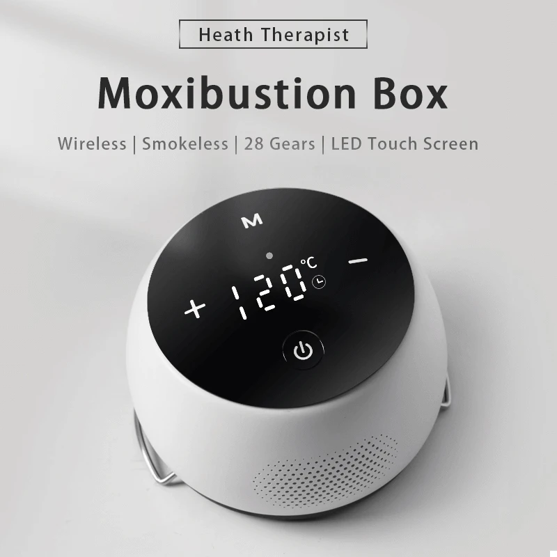 

Electric Smokeless Moxibustion Device Neck Shoulder Heated Therapy Herbal Medicine Acupoint Massage Body Relaxation Massager