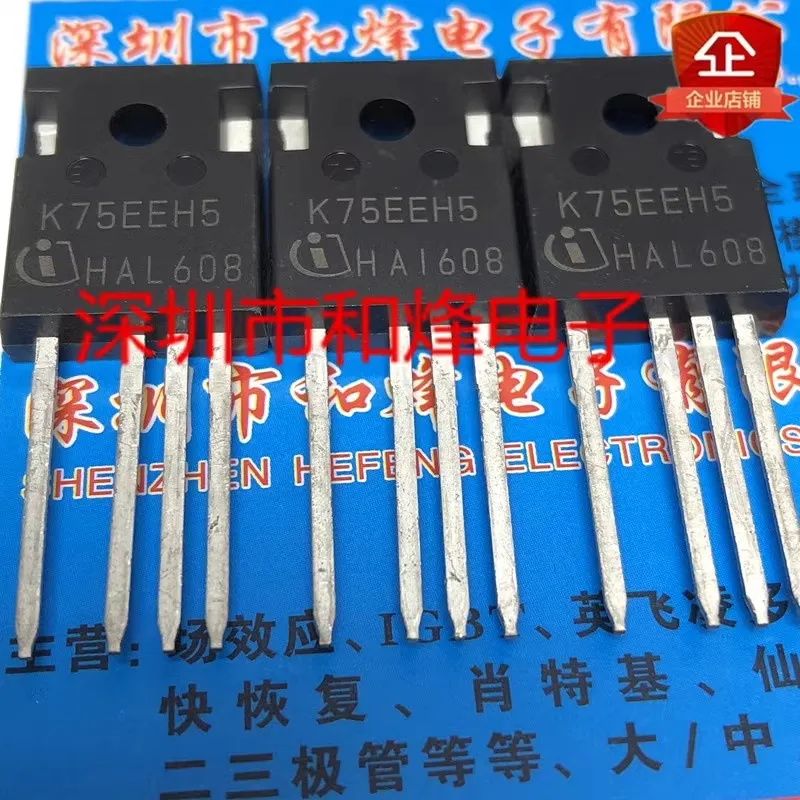 

5PCS K75EEH5 IKZ75N65EH5 TO-247-4 Brand new in stock, can be purchased directly