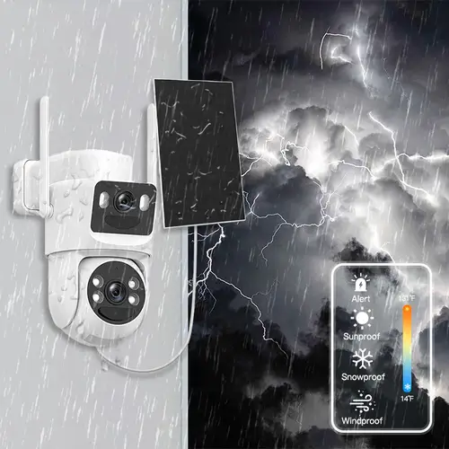 SZSINOCAM 2PCS 3MP Wifi Camera PTZ Outdoor Dual Screens Human Detection Dual Lenses 3MP Security Protection IP Camera Audio - Image 4