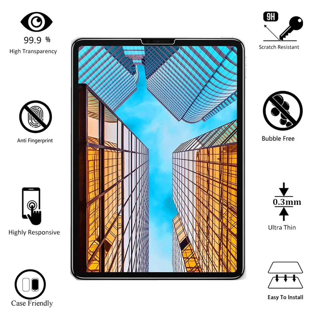 Tempered glass screen protector glass screen protector film screen protector 3piece Tempered Glass Film for New iPad Pro11 Air 11 13 Pro 13 Screen Protector for iPad 10.2 Air 5 4 Mini 6 5 4 Glass Film