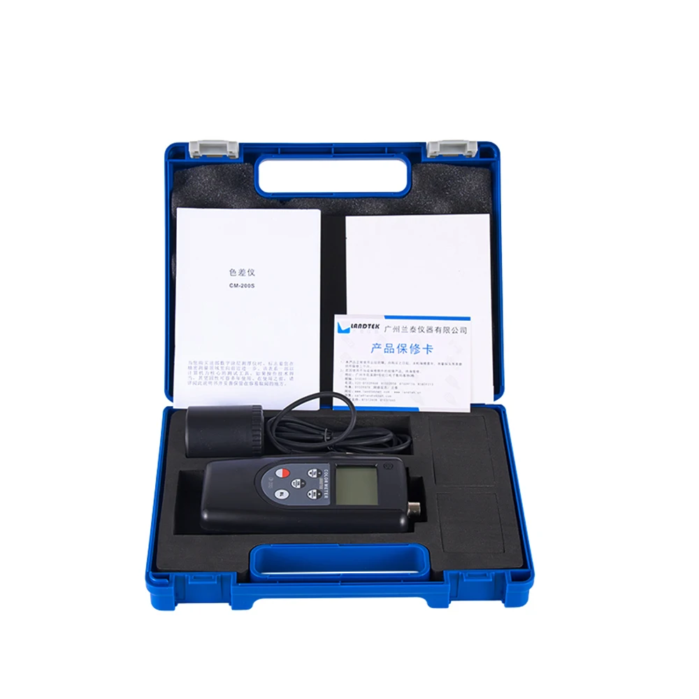 Digital colorimeter CM-200S tristimulus colorimeter textile, paper, leather, spraying color difference detector 9 target colors 6