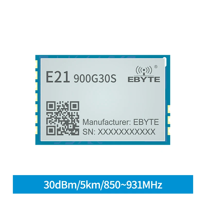

850 915 MHz 931MHz Built-in LNA Module E21-900G30S SMD Package 30dBm 5km Long-distance IPEX Antenna Standby Current 3uA