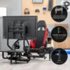 Racing Simulator Cockpit: Wheel/Gear Mount, Fits Logitech/Thrustmaster/Fanatec, Xbox/Playstation, VESA 400x400 4