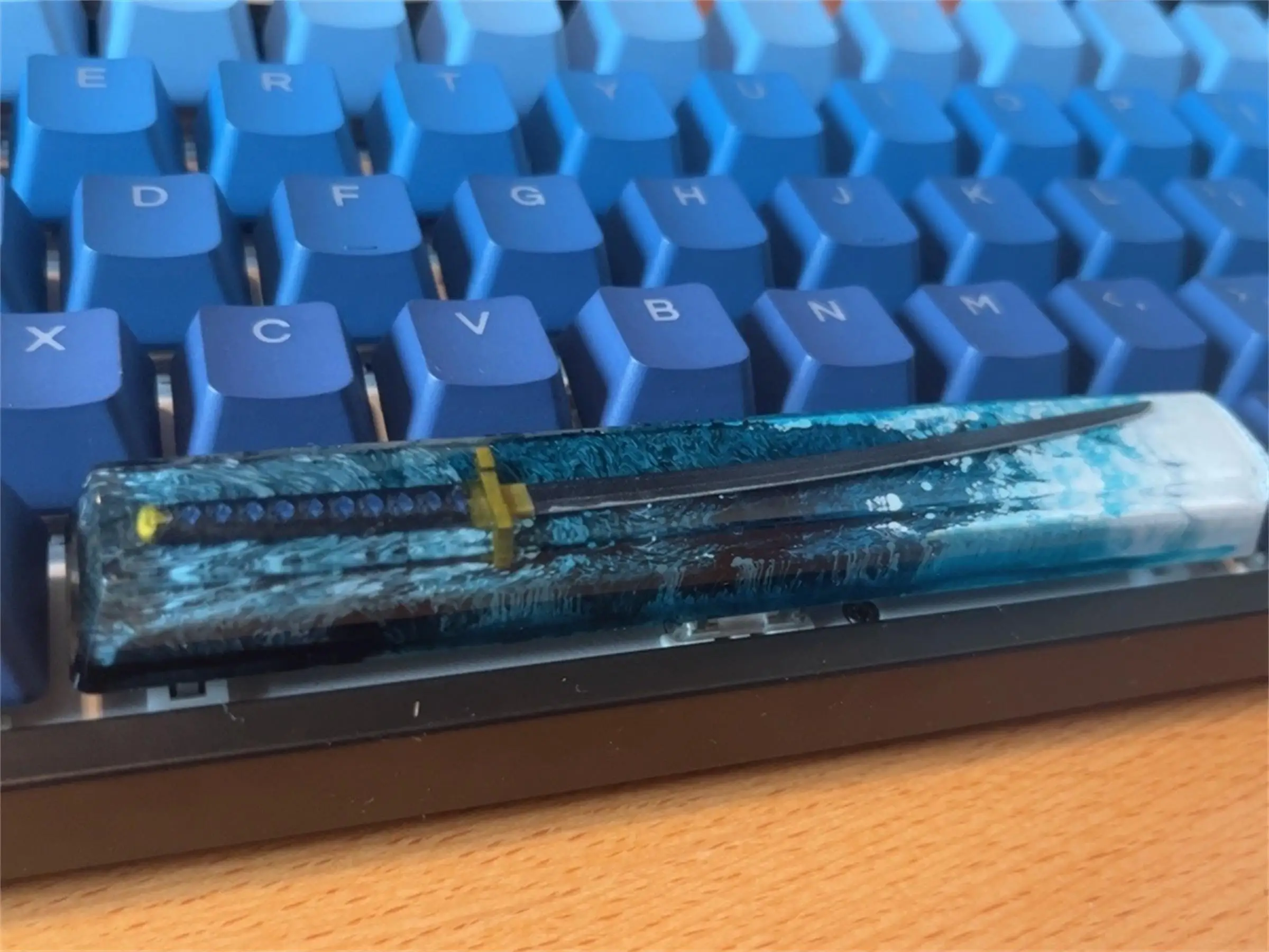 japão anime demônio slayer artesanal resina keycaps spacebar personalizado mx interruptor chave bonés para teclado retroiluminado mecânico
