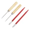 Doll Hair Rooting Tool Lightweight Wooden Handle Awl Copper Rod Doll Hair Reroot Tool  Compact Size for Doll Shop 2