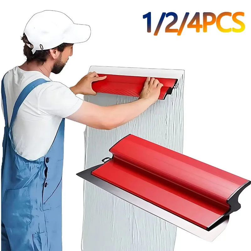 1-4PCS 25cm/40cm Stainless Steel Scraper for Wall Plastering Leveling Tool Putty Knife Wall Finishing Trowel Home Accessories