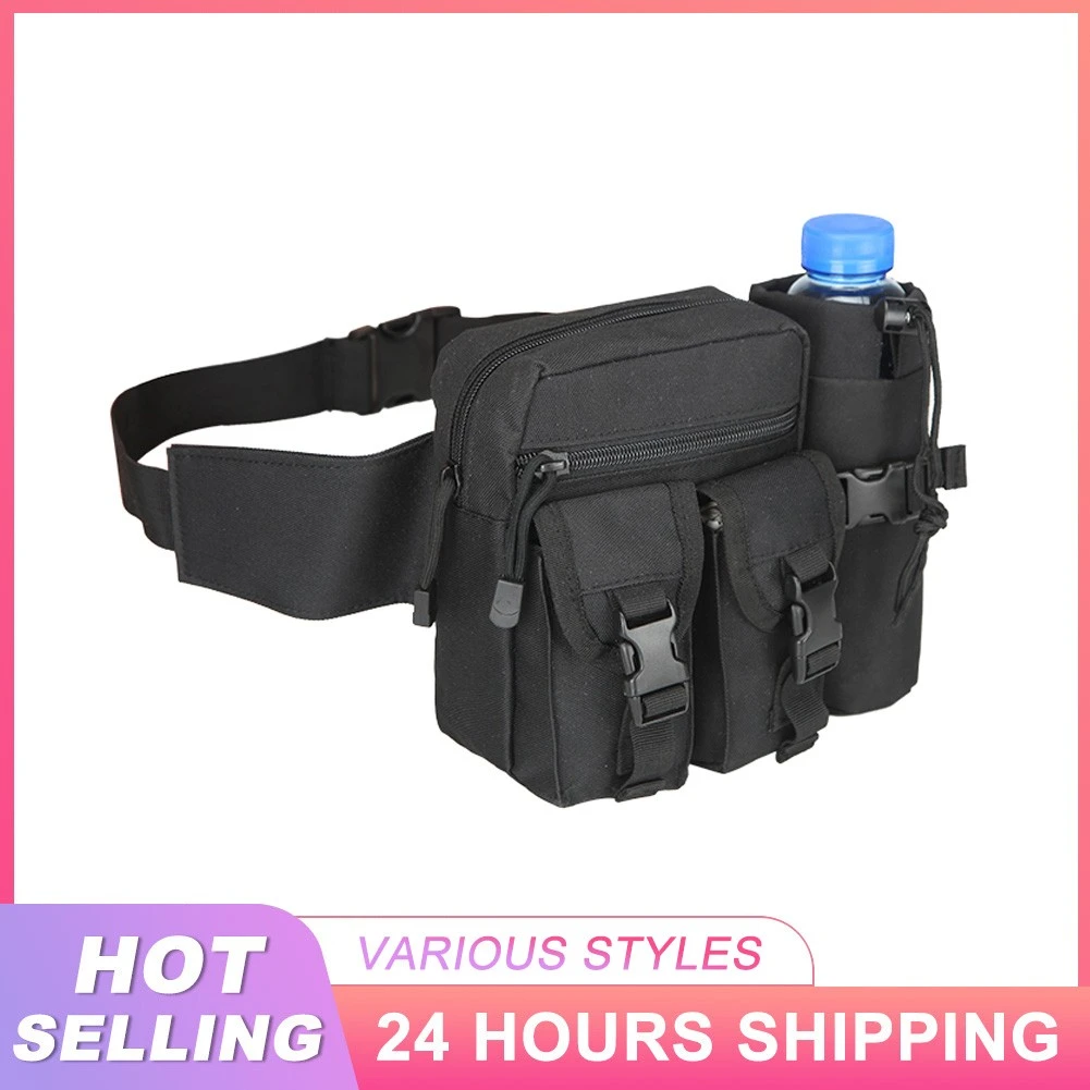 Bolsa táctica Molle para exteriores para hombre, riñonera militar con bolsillo pequeño, para correr, viajar acampar|Monederos| -