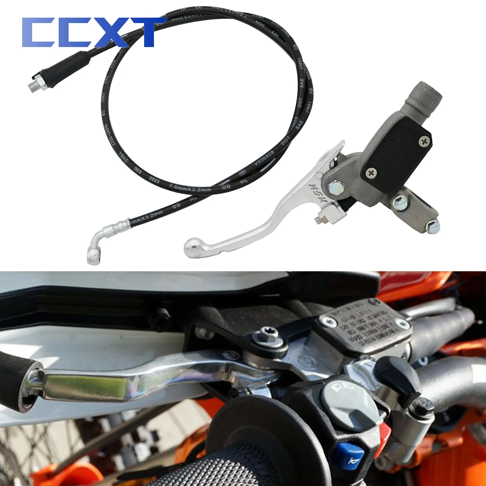 MotorcycleHydraulicMasterCylinderClutchLeverOilHosePipeForKTM