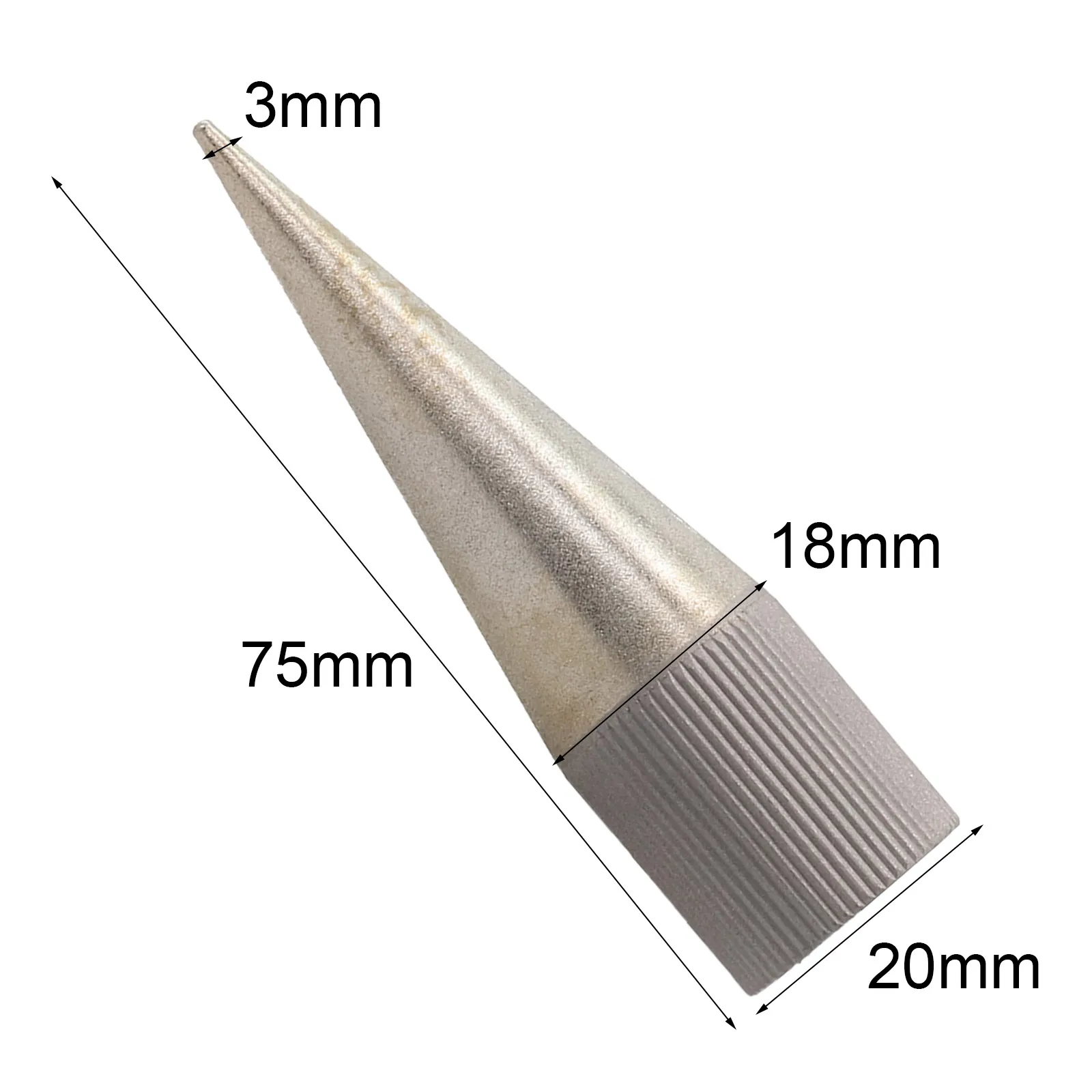 

Conical Inner Diameter 1MM Punch Polishe Polisher Sharpener Round Hole Sharpening Tool Stainless Steel 75mm Length Leather