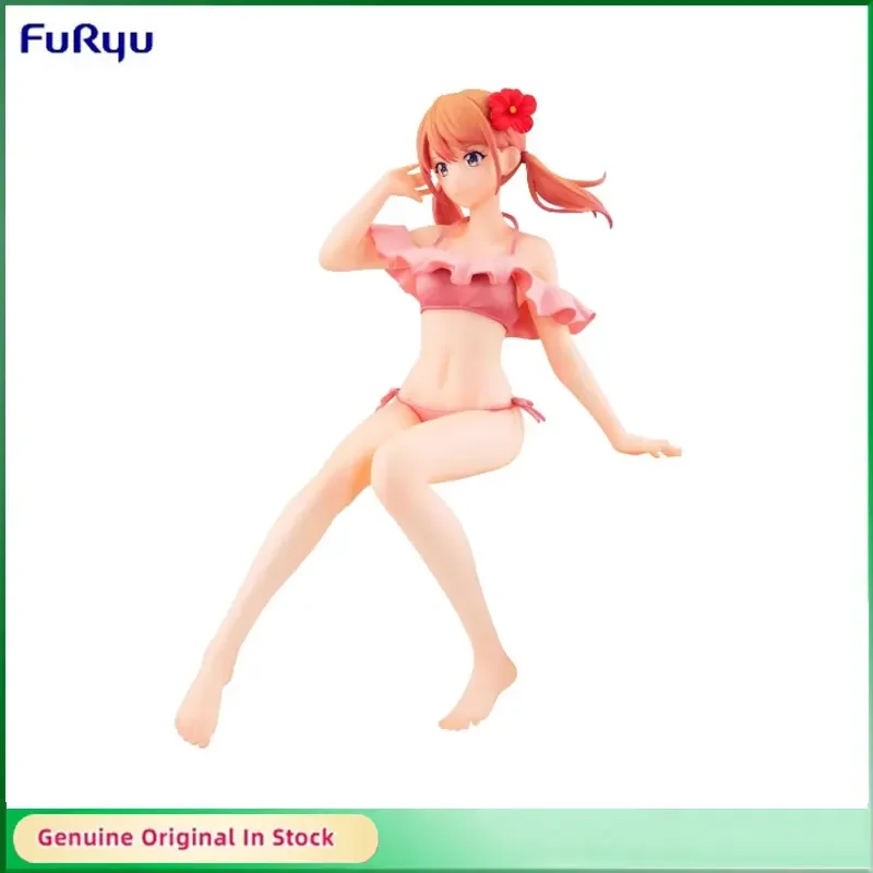 

In Stock Original FuRyu The Cafe Terrace and Its Goddesses Tsukishima Riho Sitting Ver PVC Anime Action Figures Model Toys