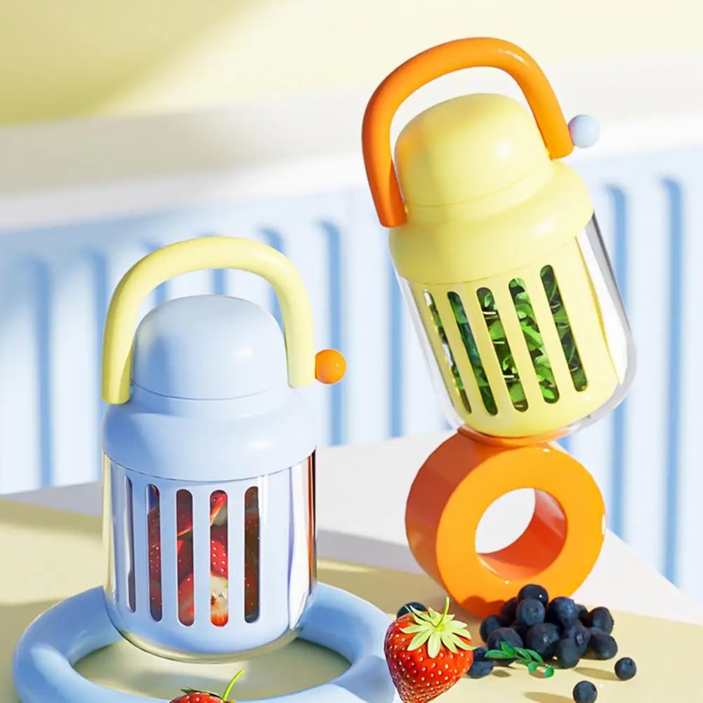 Salad Cup with Microwave Safe Fruit Salad Storage Cup with Lids Fork Airtight Fruit Storage Fork Lid for Office