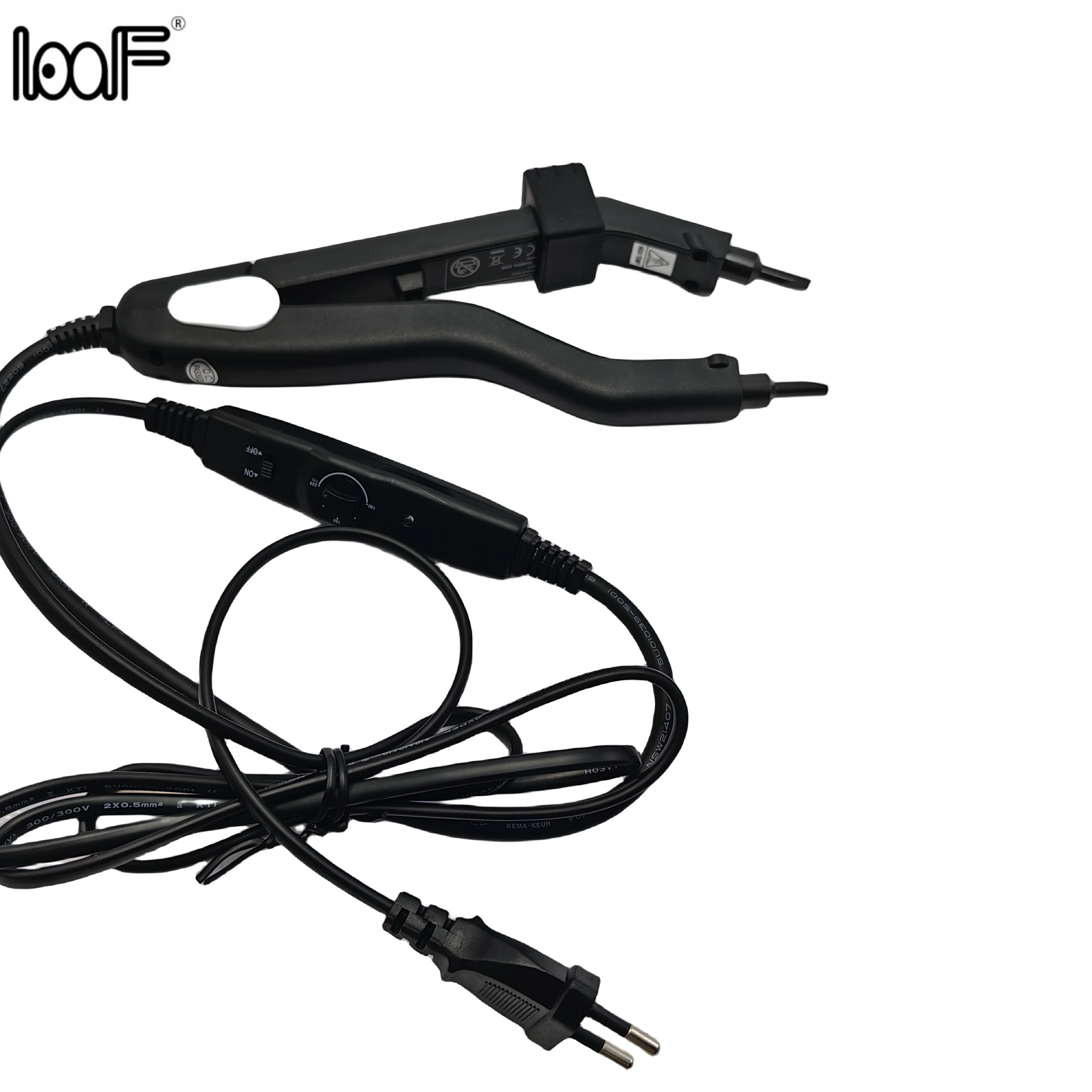 Loof Professional New Adjustable Temperature 220℃ Smart Mini Heating Tip Hair Extension Plier Iron, Fusion Keratin Bonding Tools