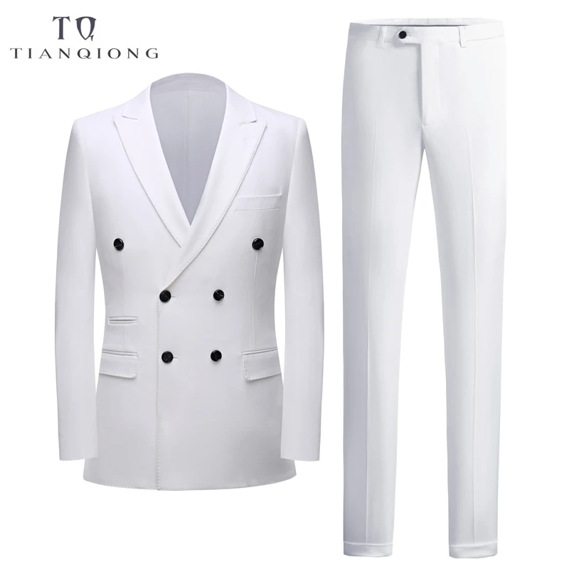 Tian Qiong 2022 New High Quality Mens Suits White Men s Casual Suit Men 