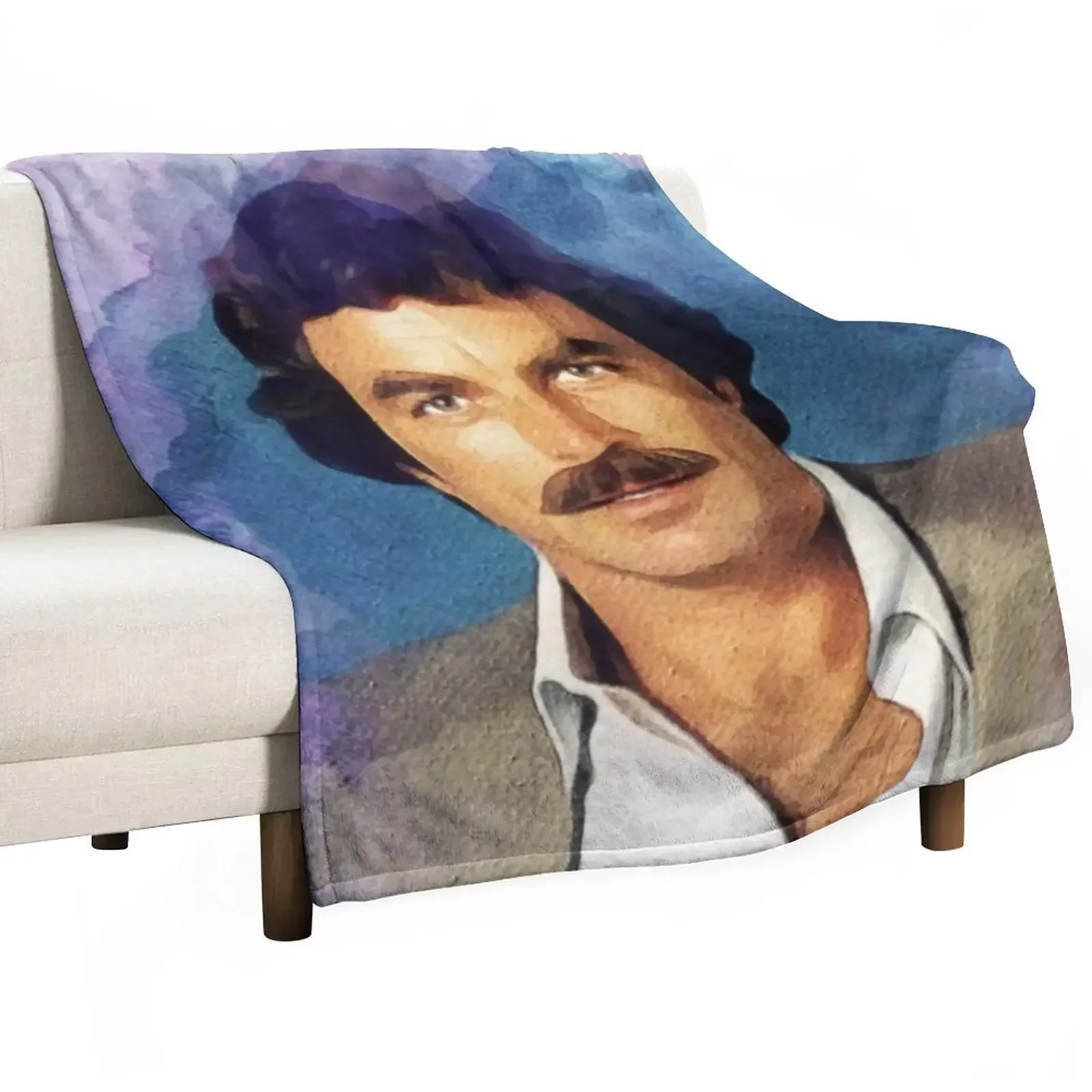 

Tom Selleck, Actor Throw Blanket Beach anime Heavy Blankets