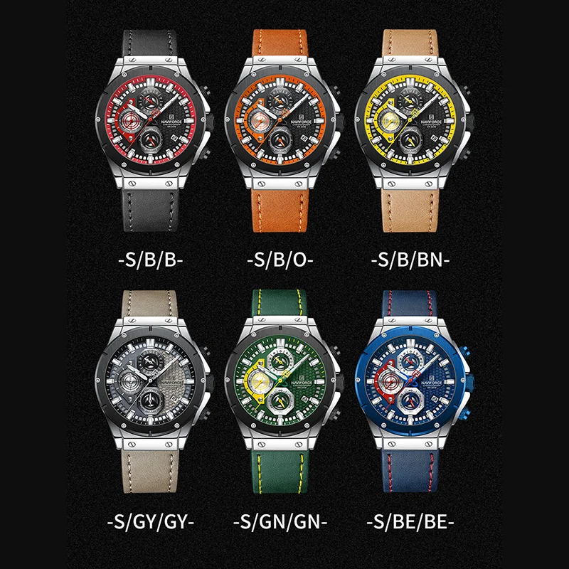 Top Brand NAVIFORCE Men's Watches Waterproof Luxury Sport Luminous Hands Male Wristwatch Chronograph Relogio Masculino 2023 images - 6