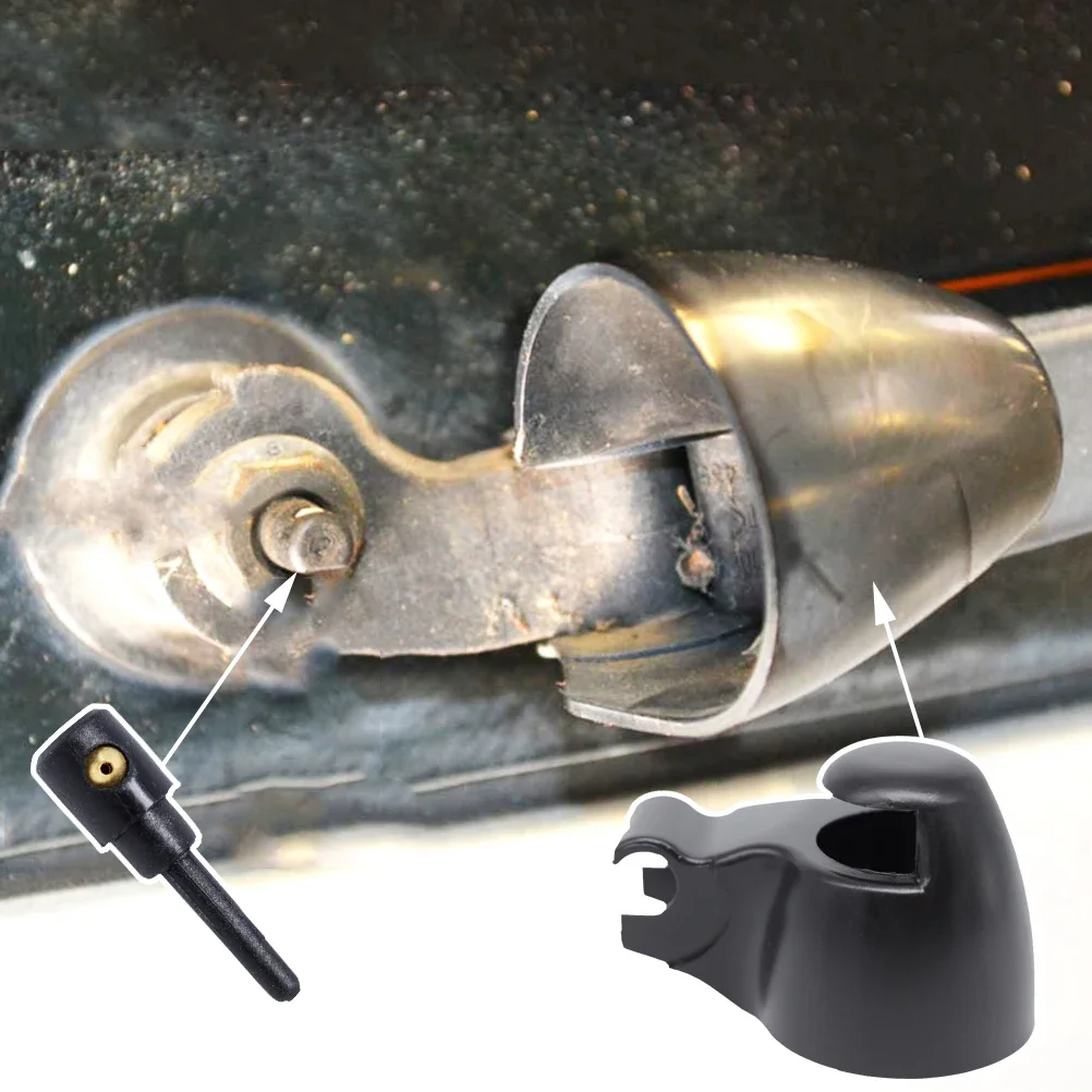 Rear Windscreen Wiper Arm Cover Cap with Jet Nozzle
