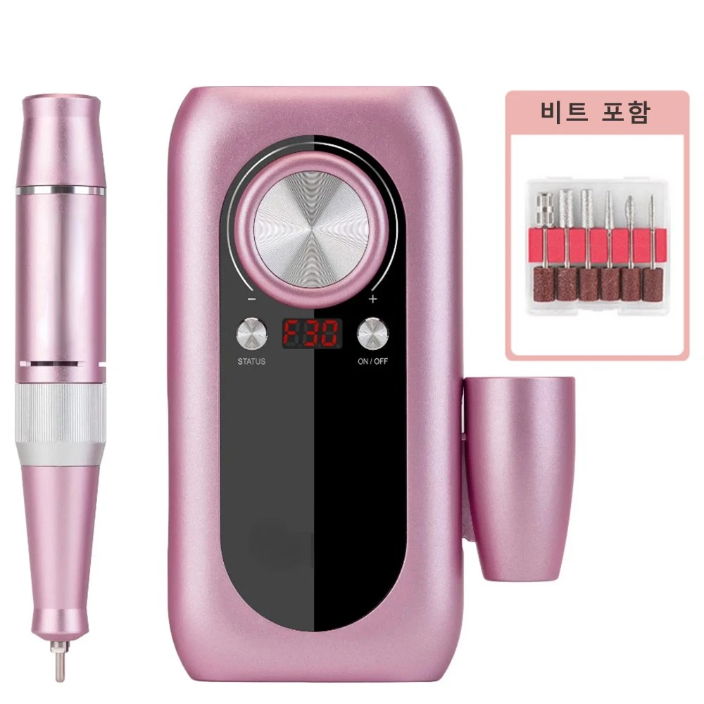네일 드릴링 머신 전기 네일 정리함 세트, 무선 네일 관리 세트, 충전식 전문 네일 드릴 비트, ma 2024