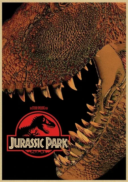 Dinosaur Canvas Painting Jurassic Park Movie Posters Vintage Posters And Prints Wall Art Pictures For Living Room Home Decor Peckshirt