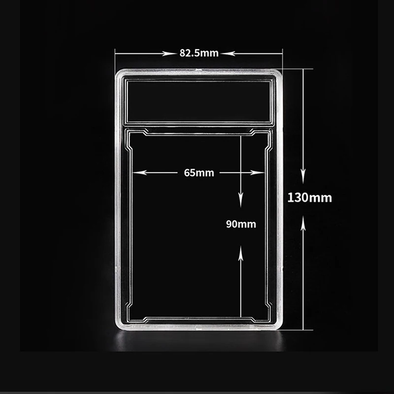 90x65mm Acrylic Jumbo Game Star PSA Trading Card Slabs Sleeves Holder Case