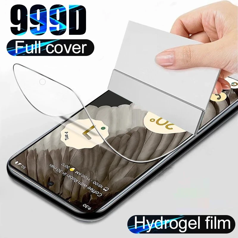 

Safety Protective film For Google Pixel 3 5 3A 6 Full Cover Screen Protector For pixel 6A 7 4 XL 4A 5A Hydrogel Film