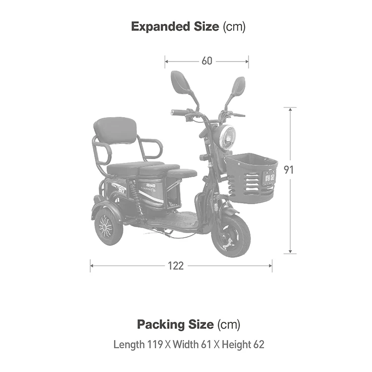 Wholesale High Quality 3 Wheel Adults Battery Powered Electric Tricycles  Adultos Three Wheel Triciclo Electrico Trike for Sale - China 500W Electric  Tricycle, 3 Wheel Electric Bicycle