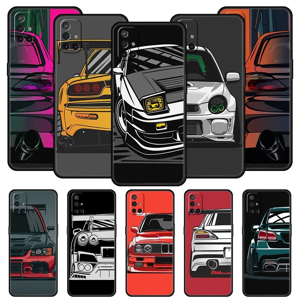 Фото Japan JDM спортивный автомобиль для OnePlus 10 Pro 9 8T 8 Nord N10 7 7T 9R чехол для телефона 1 + Nord 2T CE 2 N100 N200 Z, мягкий силиконовый чехол №1
