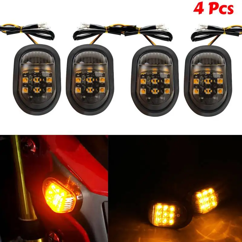 Kit De 4 Clignotants LED Séquentiels Ambre Pour Moto/scooter - 12V, Universel, Garantie 1 An