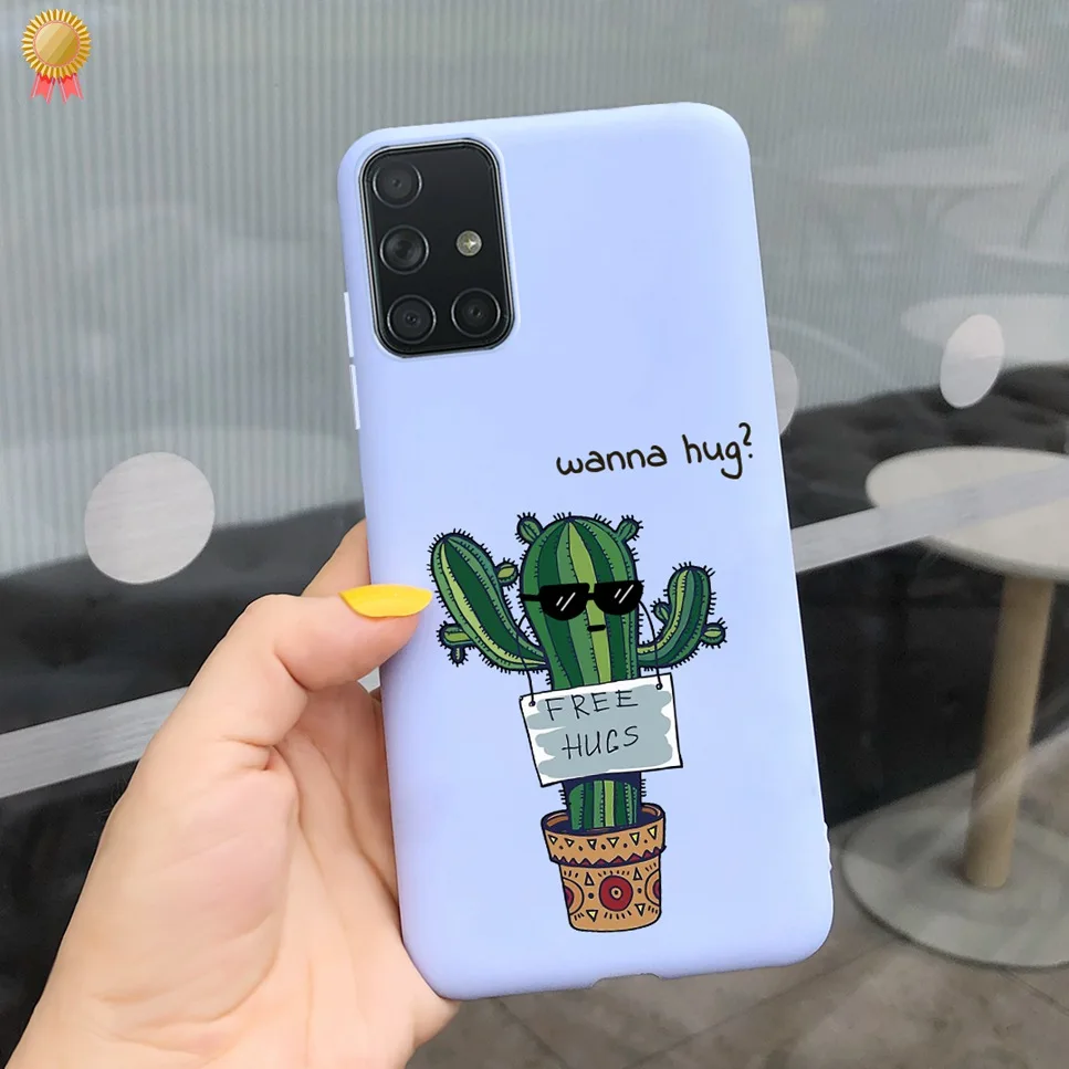 For Samsung M31 M31s M31Prime Case Cute Cartoon Cat Shockproof Silicone Cover For Samsung Galaxy M31 M31s Phone Case Back Cover