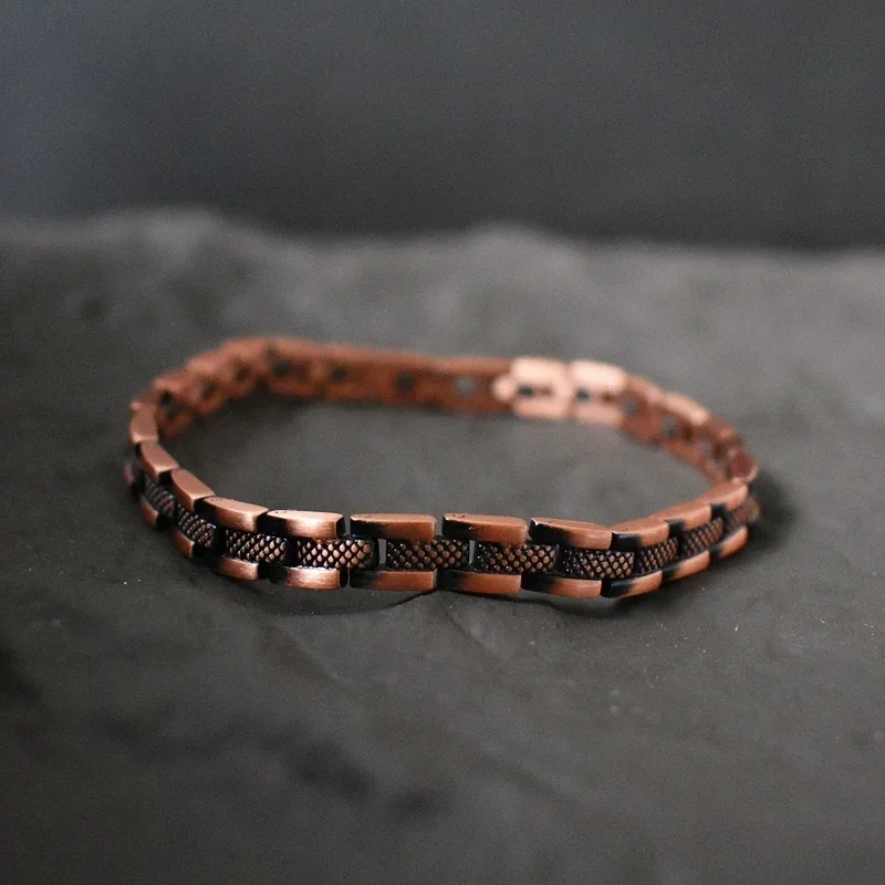 Men's Copper Magnetic Bracelet Elegant Solid Copper Chain