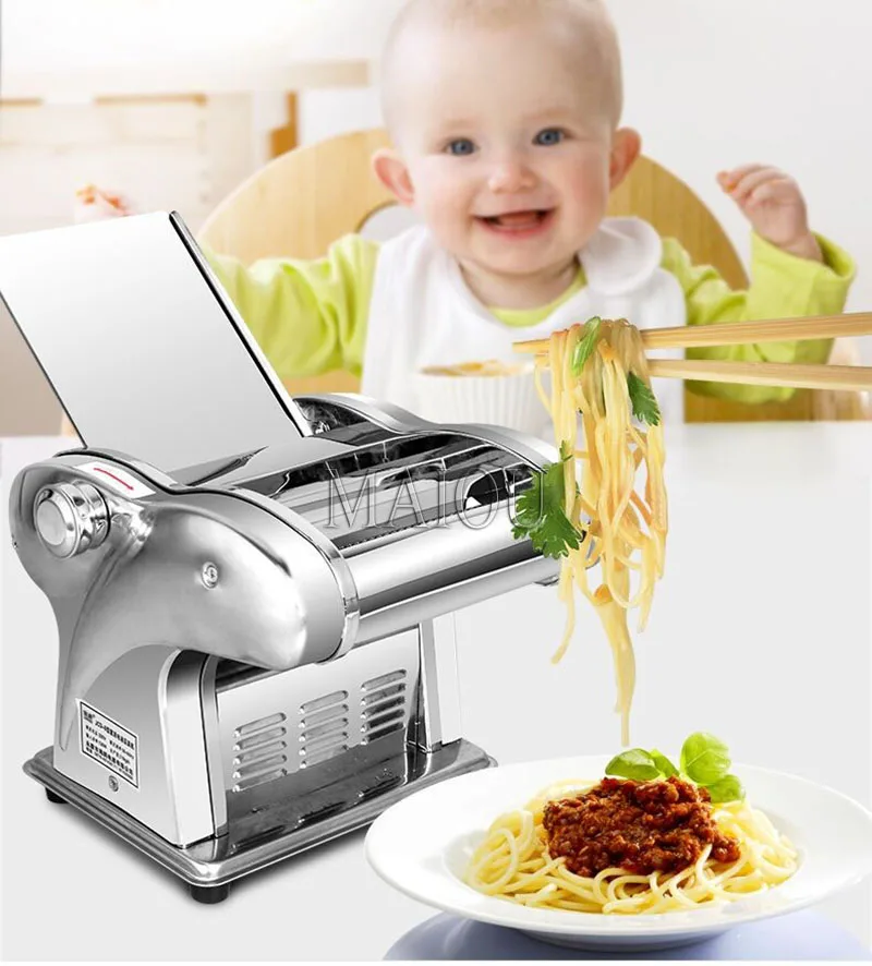 Electric dough sheeter for household/commercial stainless steel noodle maker dough roller presser machine