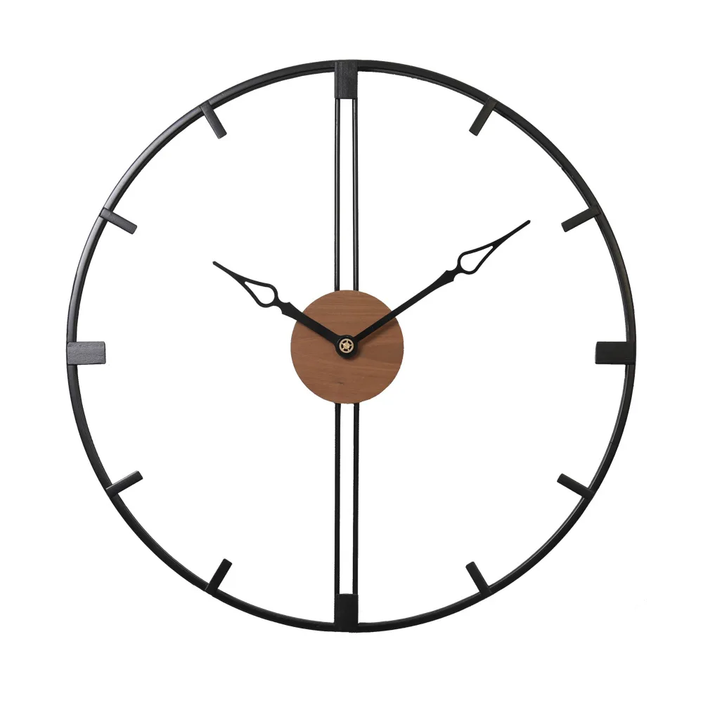 

Modern Minimalist Wall Decoration Wall Clock Personalized Creative Big Clock Metal Kitchen Living Room Mute Wall Clocks