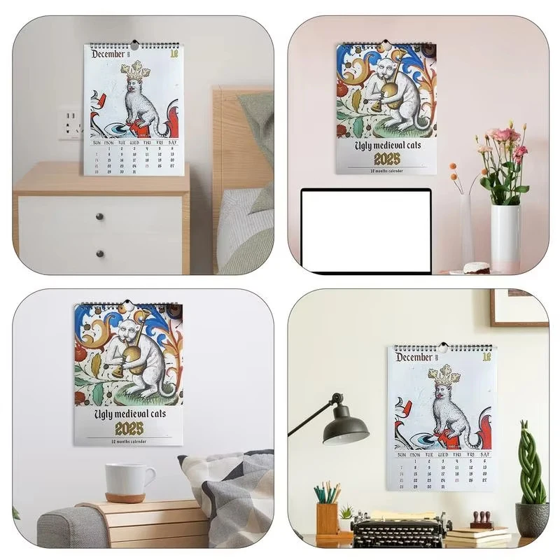 Weird Medieval Cats Calendar Quirky Art Celebrating Felines In A Fantasy Middle Ages Perfect Gift for Cat and History