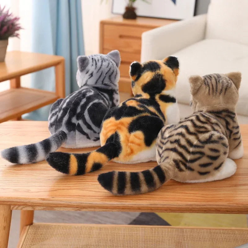Alien Plush Toy 1pc 26CM Lovely Simulation Cat Peluches Toy Stuffed Soft Pet Cat Dolls Kawaii Animal Plush Toys for Children Kids Birthday Decor